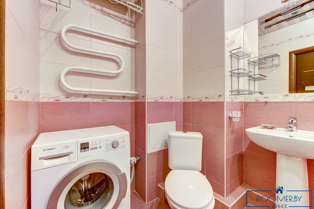 Квартира на сутки в Минске на улице Скрыганова 2 ванная комната