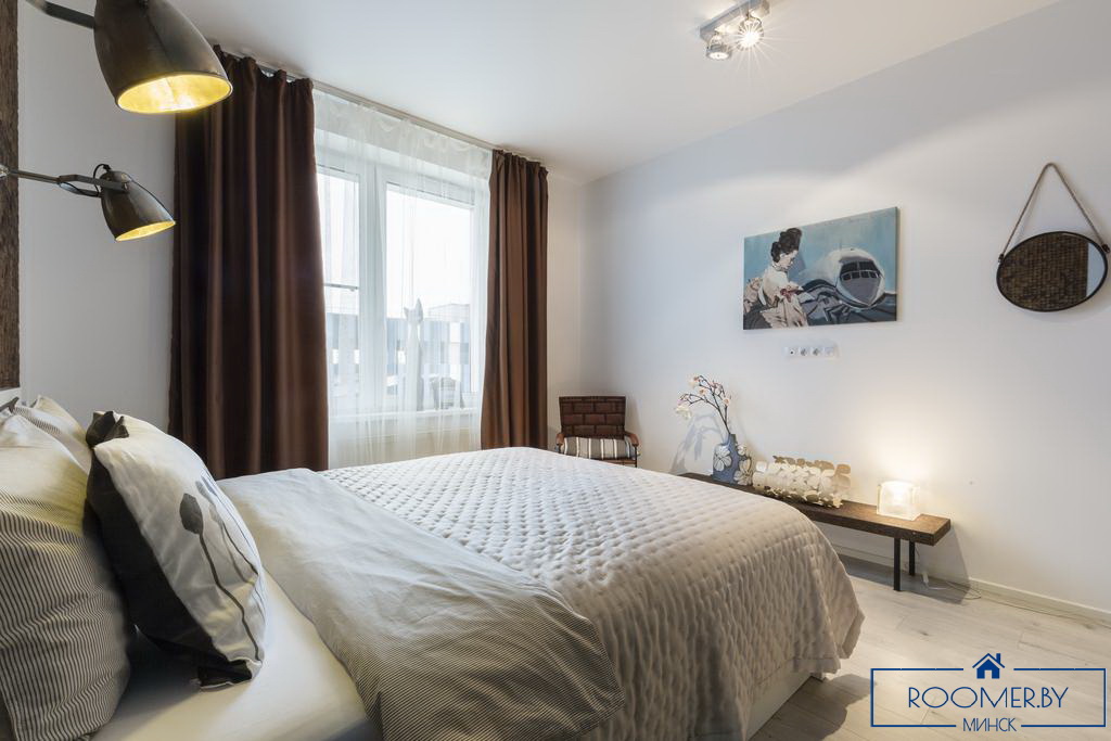 Квартира на сутки в Минске на улице Скрыганова, 4Д спальня