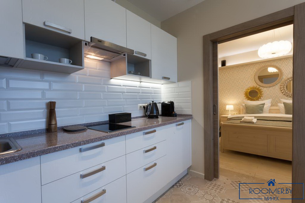 Квартира на сутки в Минске на улице Скрыганова, 2 кухня