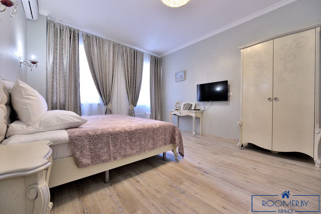 Квартира на сутки в Минске на улице Скрыганова, 4А спальня