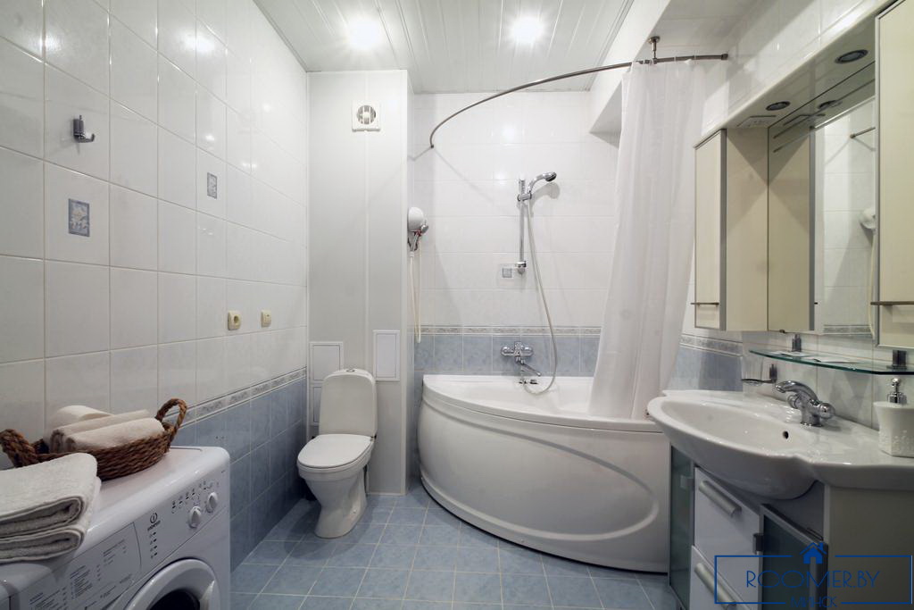 Двухкомнатная квартира на сутки в Минске на Ольшевского ванна