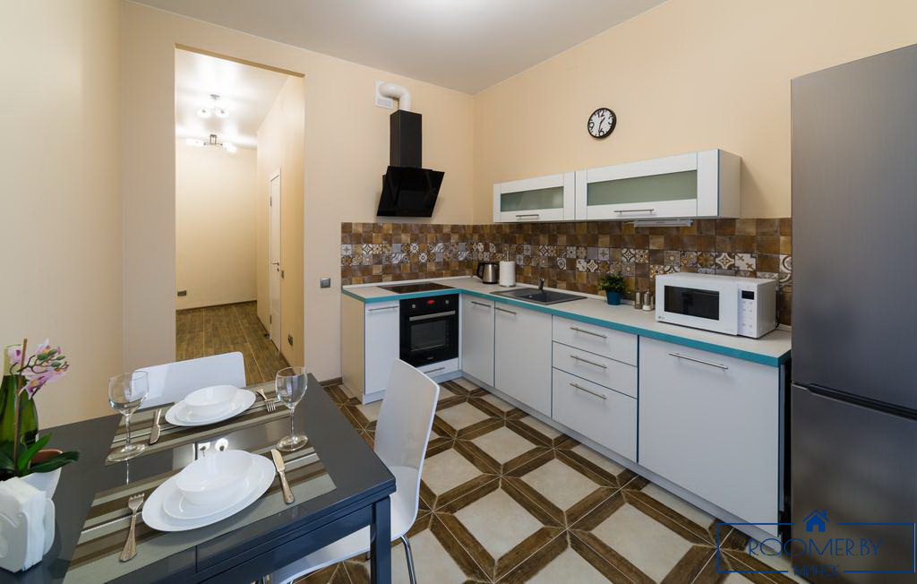 Двухкомнатная квартира на сутки в Минске на Ольшевского кухня