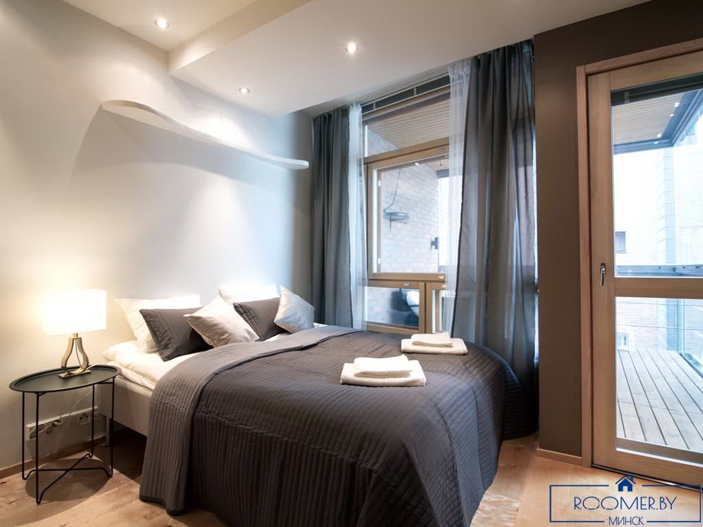 Двухкомнатная квартира на сутки в Минске на Притыцкого спальня