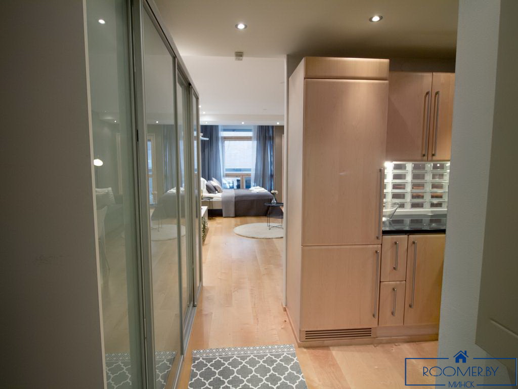 Двухкомнатная квартира на сутки в Минске на Притыцкого коридор