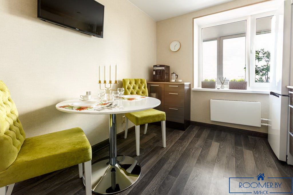 Однокомнатная квартира на сутки в Минске на Притыцкого кухня