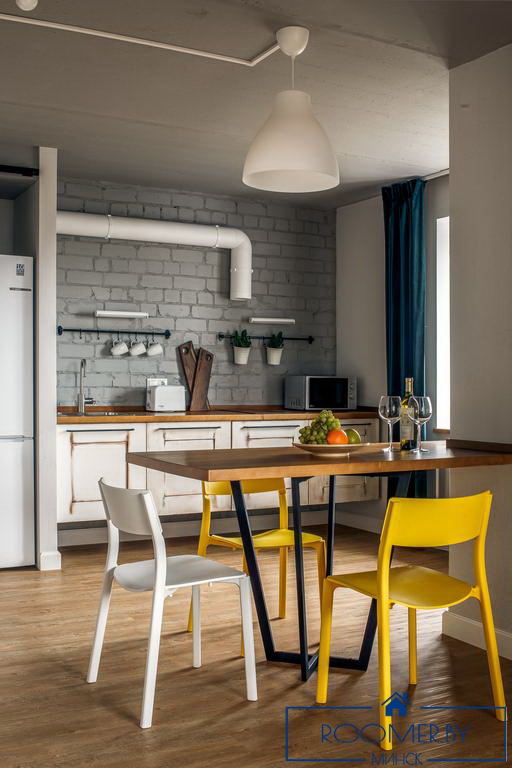 Однокомнатная квартира на сутки в Минске на Притыцкого гостиная