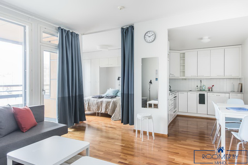 Однокомнатная квартира на сутки в Минске на Притыцкого кухня