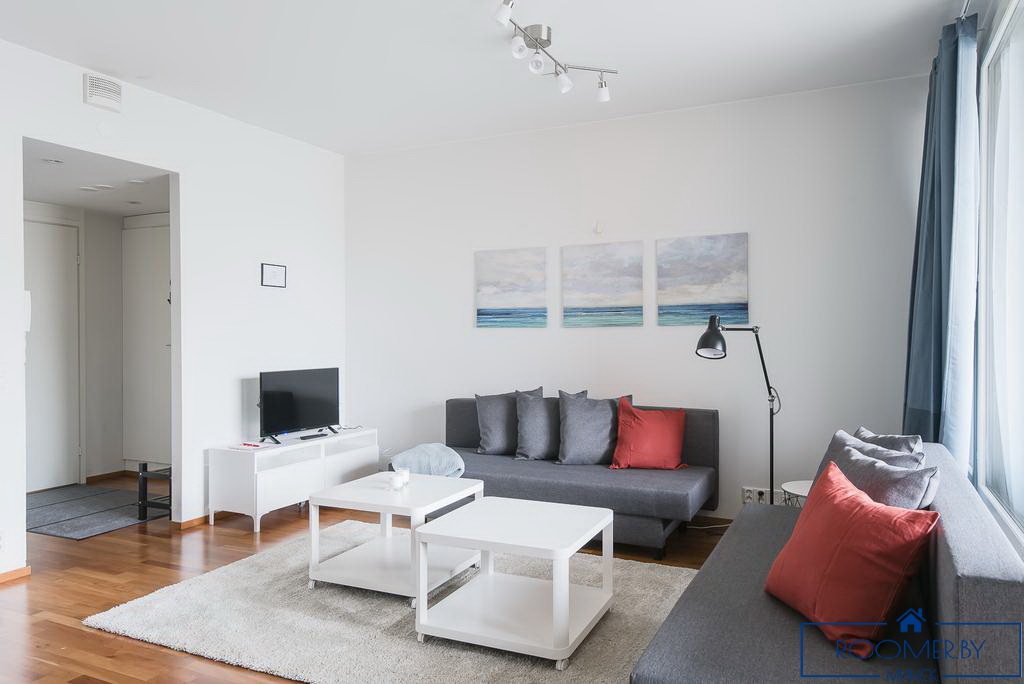 Однокомнатная квартира на сутки в Минске на Притыцкого спальня