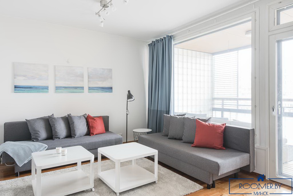 Однокомнатная квартира на сутки в Минске на Притыцкого спальня