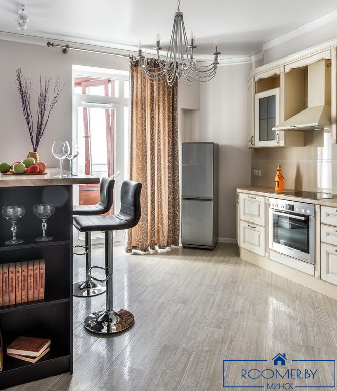 Однокомнатная квартира в Минске на Ольшевского кухня