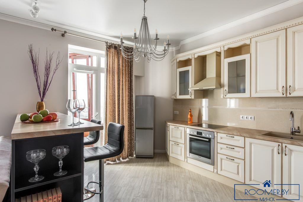 Однокомнатная квартира в Минске на Ольшевского кухня