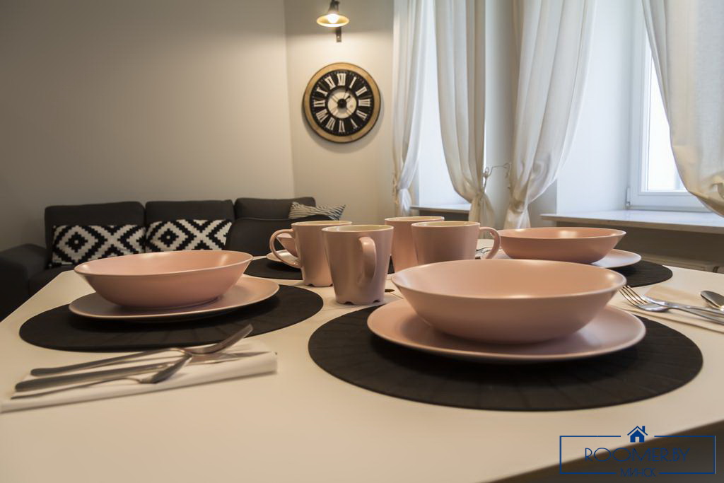 Квартира на сутки в Минске на улице Скрыганова, 4Д кухня