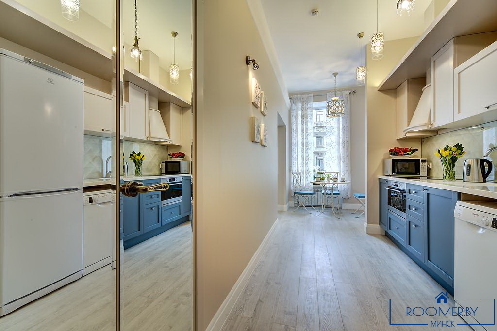 Квартира на сутки в Минске на улице Романовская Слобода, 16 кухня