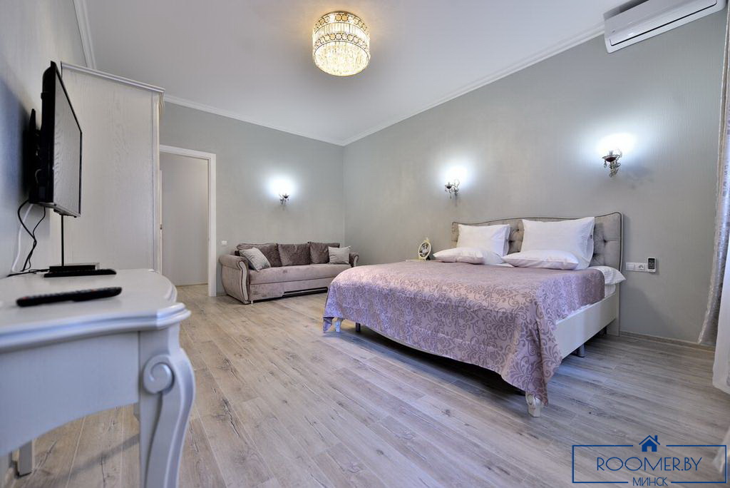 Квартира на сутки в Минске на улице Скрыганова, 4А спальня