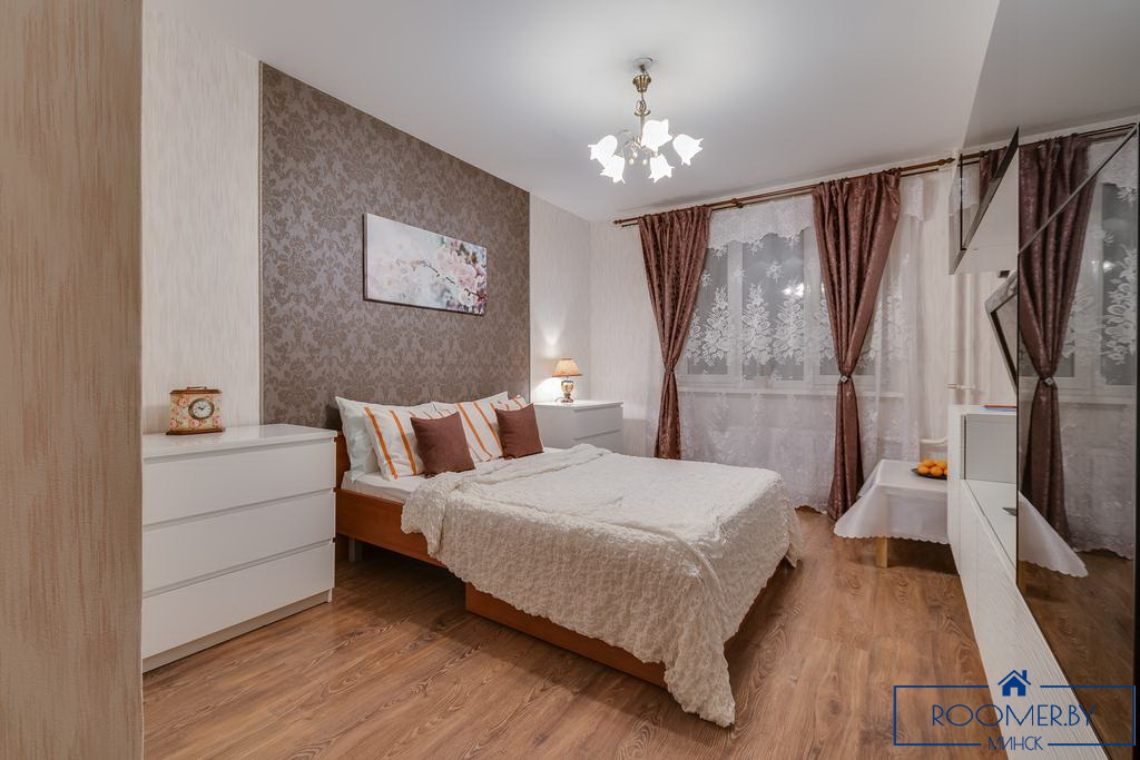 Квартира на сутки в Минске на улице Скрыганова, 16 спальня