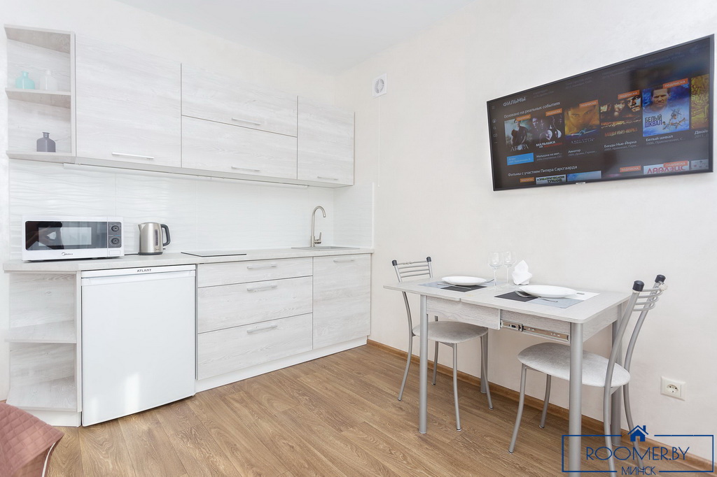 Квартира на сутки в Минске на Полоцкой, 5 кухня