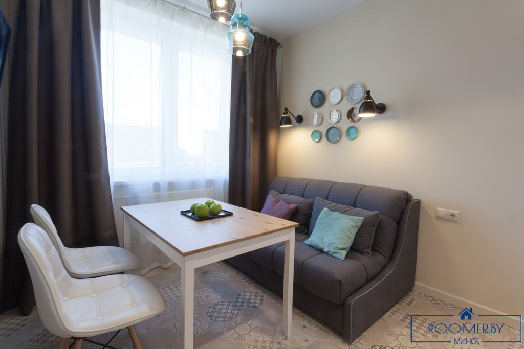 Квартира на сутки в Минске на улице Скрыганова, 2 гостиная