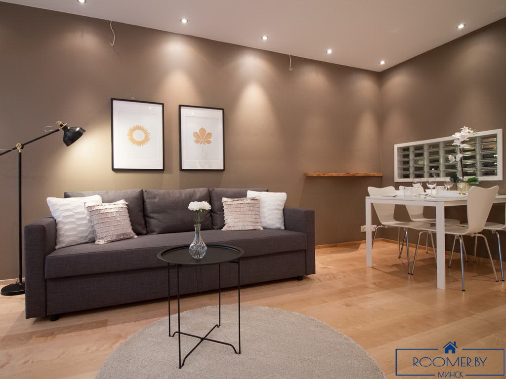 Двухкомнатная квартира на сутки в Минске на Притыцкого гостиная