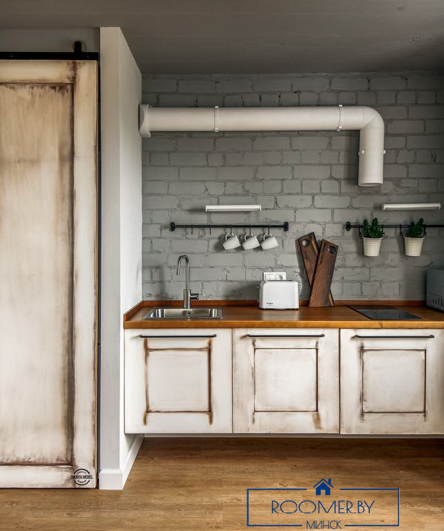 Однокомнатная квартира на сутки в Минске на Притыцкого кухня