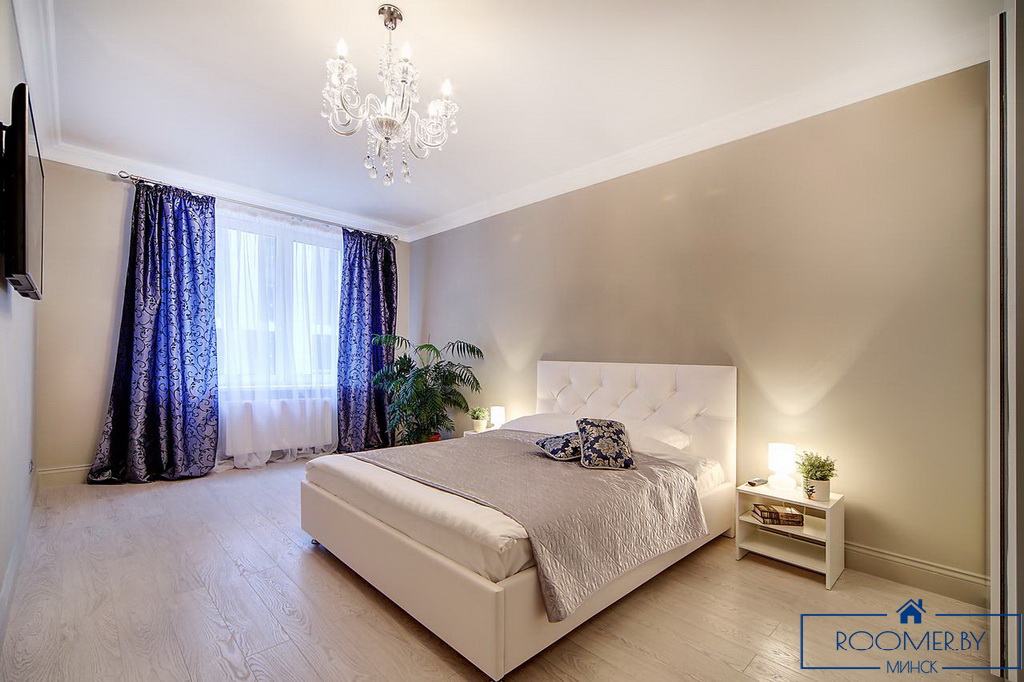 Квартира на сутки в Минске возле метро Спортивная спальня