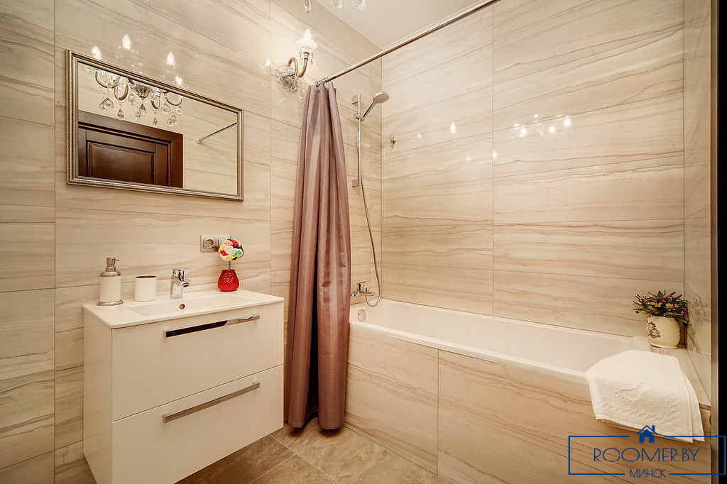 Квартира на сутки в Минске возле метро Спортивная ванна