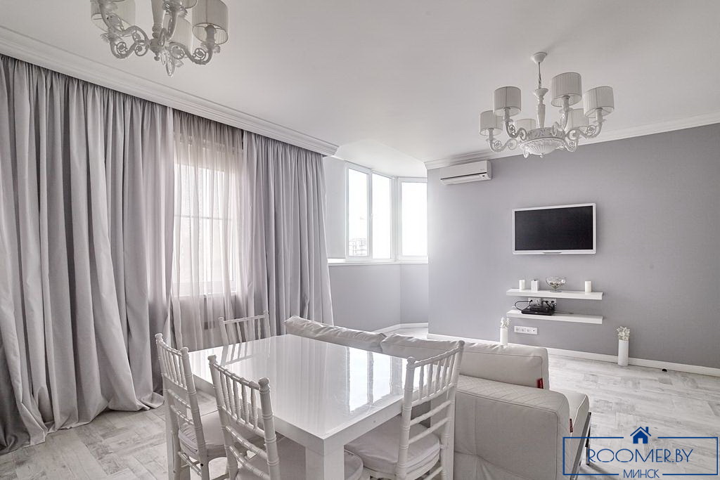 Трехкомнатная квартира на сутки Минск Полоцкой кухня