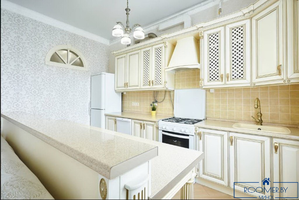 Двухкомнатная квартира в Минске на сутки Энгельса кухня