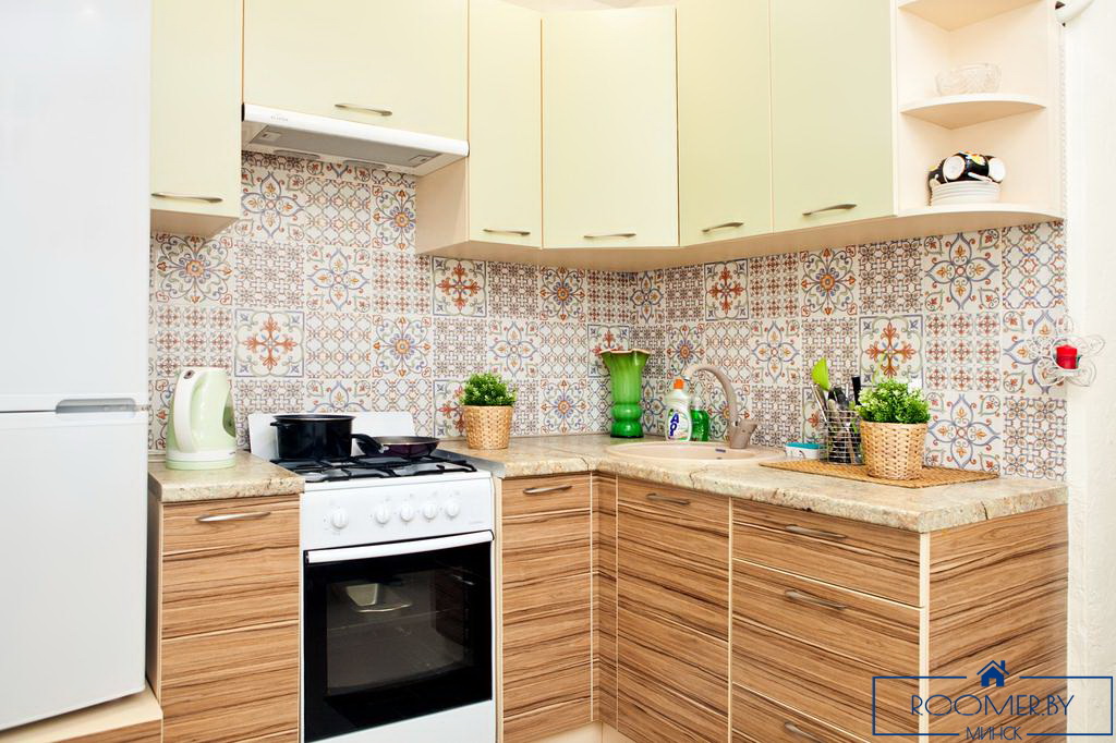 Однокомнатная квартира на сутки в Минске Свердлова кухня