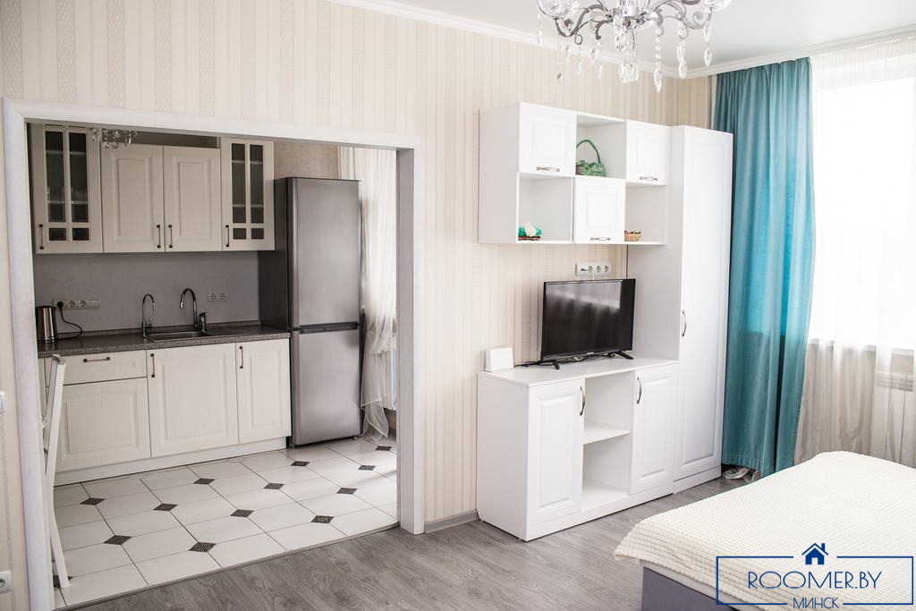 Однокомнатная квартира на сутки в Минске Володарского спальня