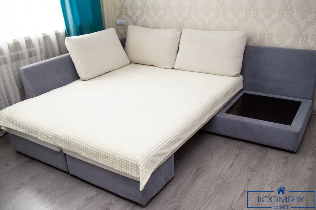 Однокомнатная квартира на сутки в Минске Володарского спальня