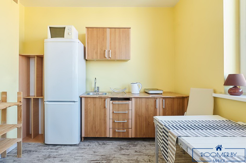 Однокомнатная квартира на сутки в Минске Володарского кухня