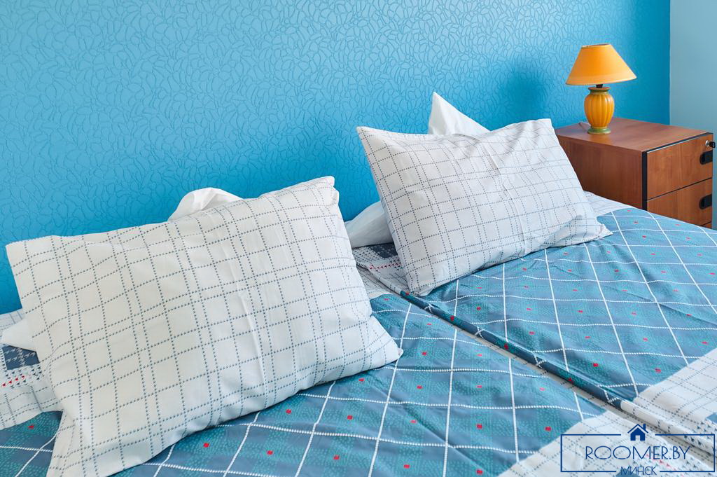 Однокомнатная квартира на сутки в Минске Володарского спальня