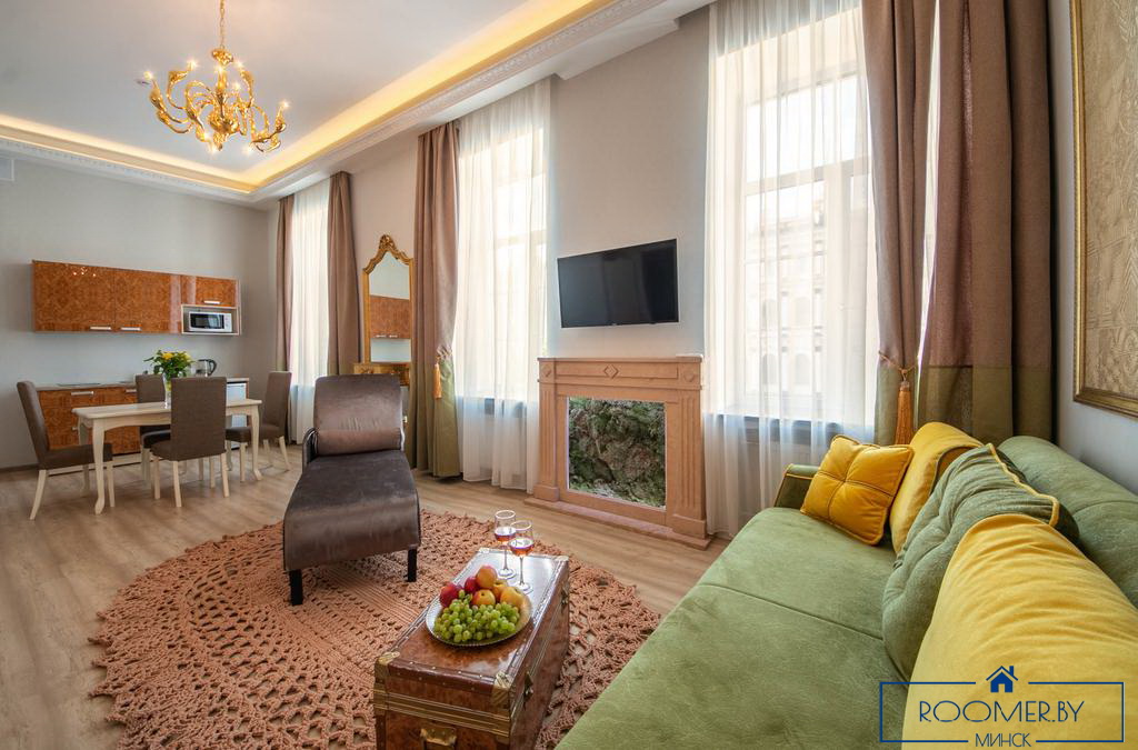 Однокомнатная квартира по улице Маркса, 20 гостиная