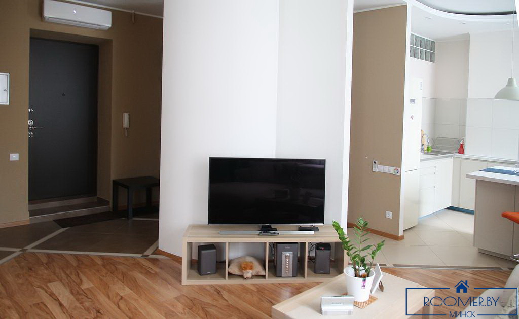 Однокомнатная квартира в Минске на Красноармейской спальня