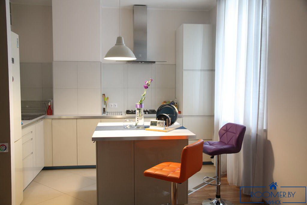 Однокомнатная квартира в Минске на Красноармейской спальня