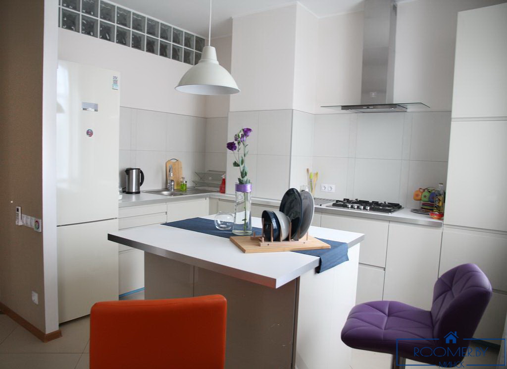 Однокомнатная квартира в Минске на Красноармейской кухня