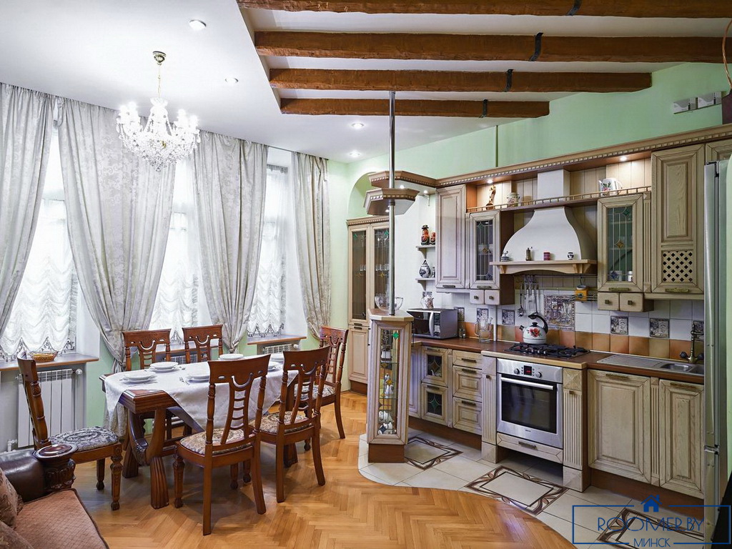 Квартира на сутки в Минске возле метро Площадь Ленина кухня