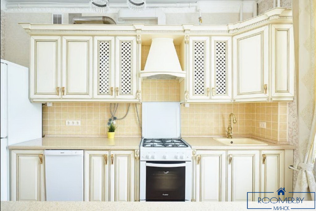 Двухкомнатная квартира в Минске на сутки Энгельса кухня