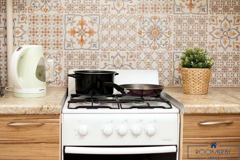 Однокомнатная квартира на сутки в Минске Свердлова кухня