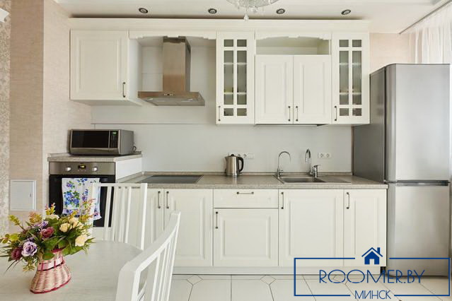 Однокомнатная квартира на сутки в Минске Володарского кухня