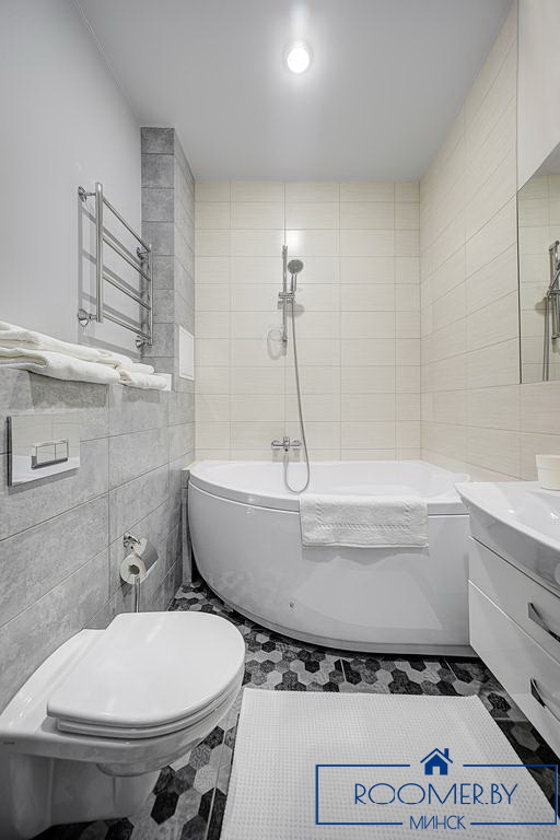 Двухкомнатная квартира посуточно Минск Короля ванна