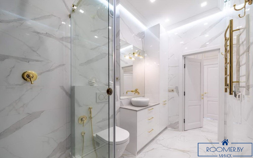 Двухкомнатная квартира на сутки Минск Ленинградская ванна