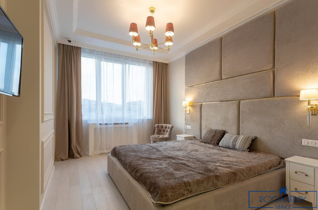 Двухкомнатная квартира на сутки Минск Ленинградская спальня