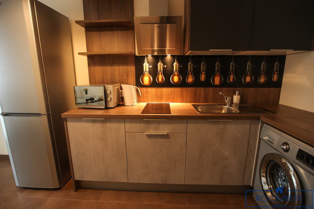 Двухкомнатная квартира на сутки в Минске Короля кухня