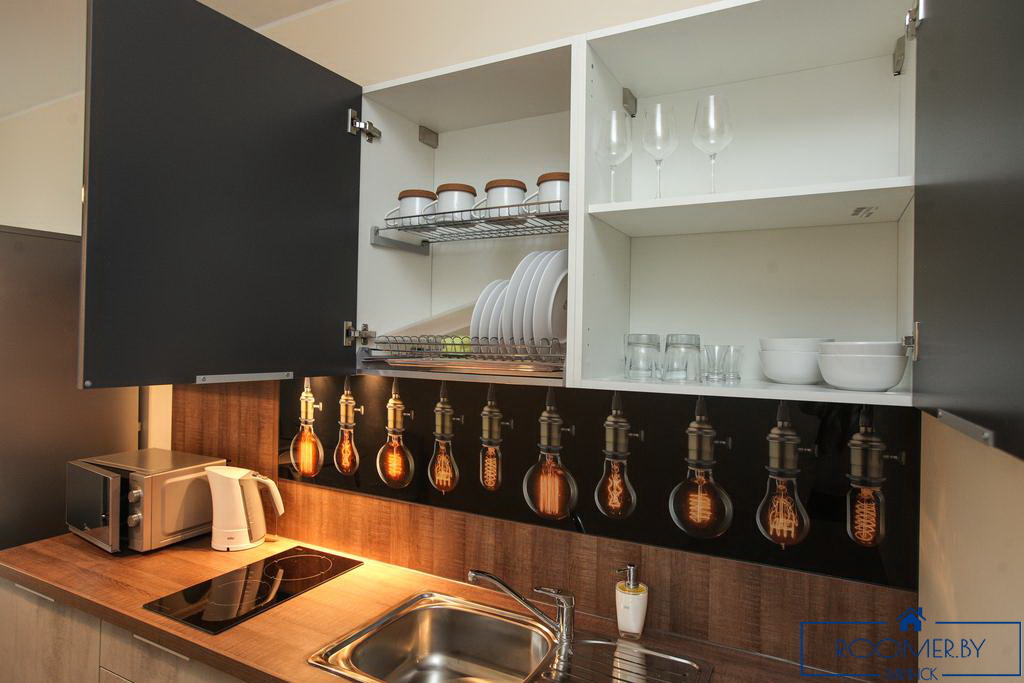 Двухкомнатная квартира на сутки в Минске Короля кухня