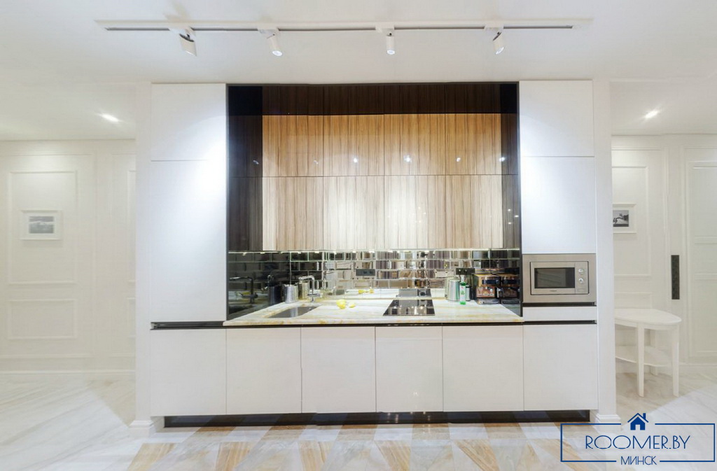 Квартира на сутки в Минске на улице Ленинградская, 2 кухня