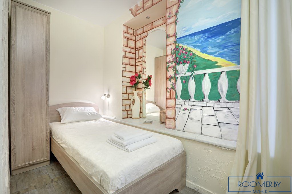 Квартира на сутки в Минске возле метро Площадь Ленина спальня