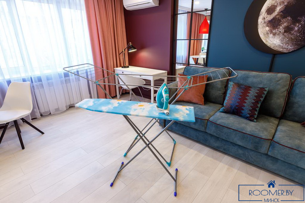 Однокомнатная квартира на сутки Минск Ленинградская гостиная