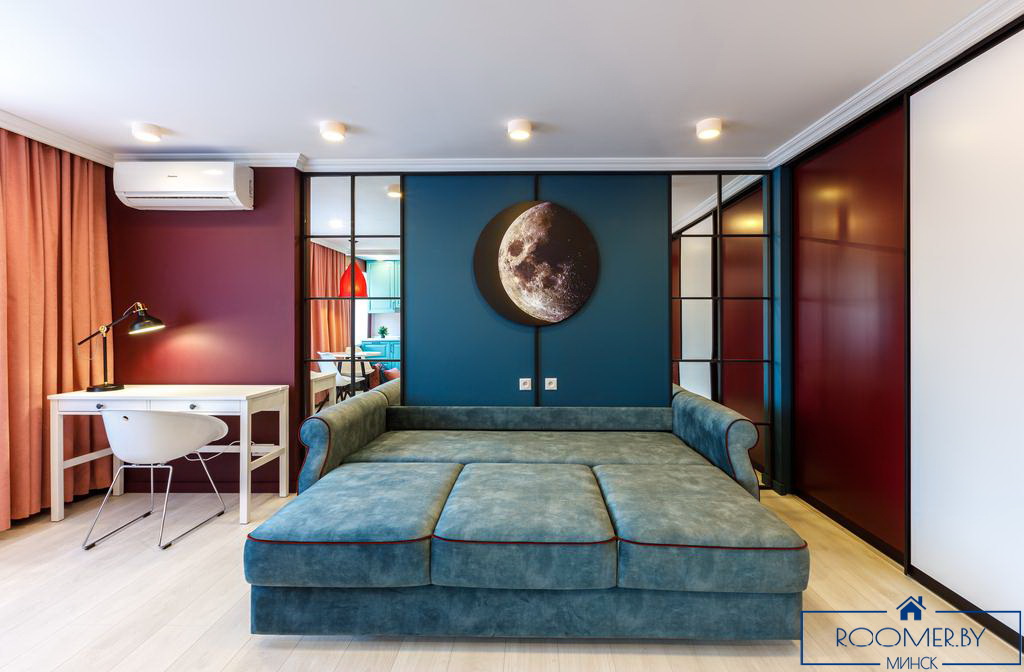 Однокомнатная квартира на сутки Минск Ленинградская гостиная