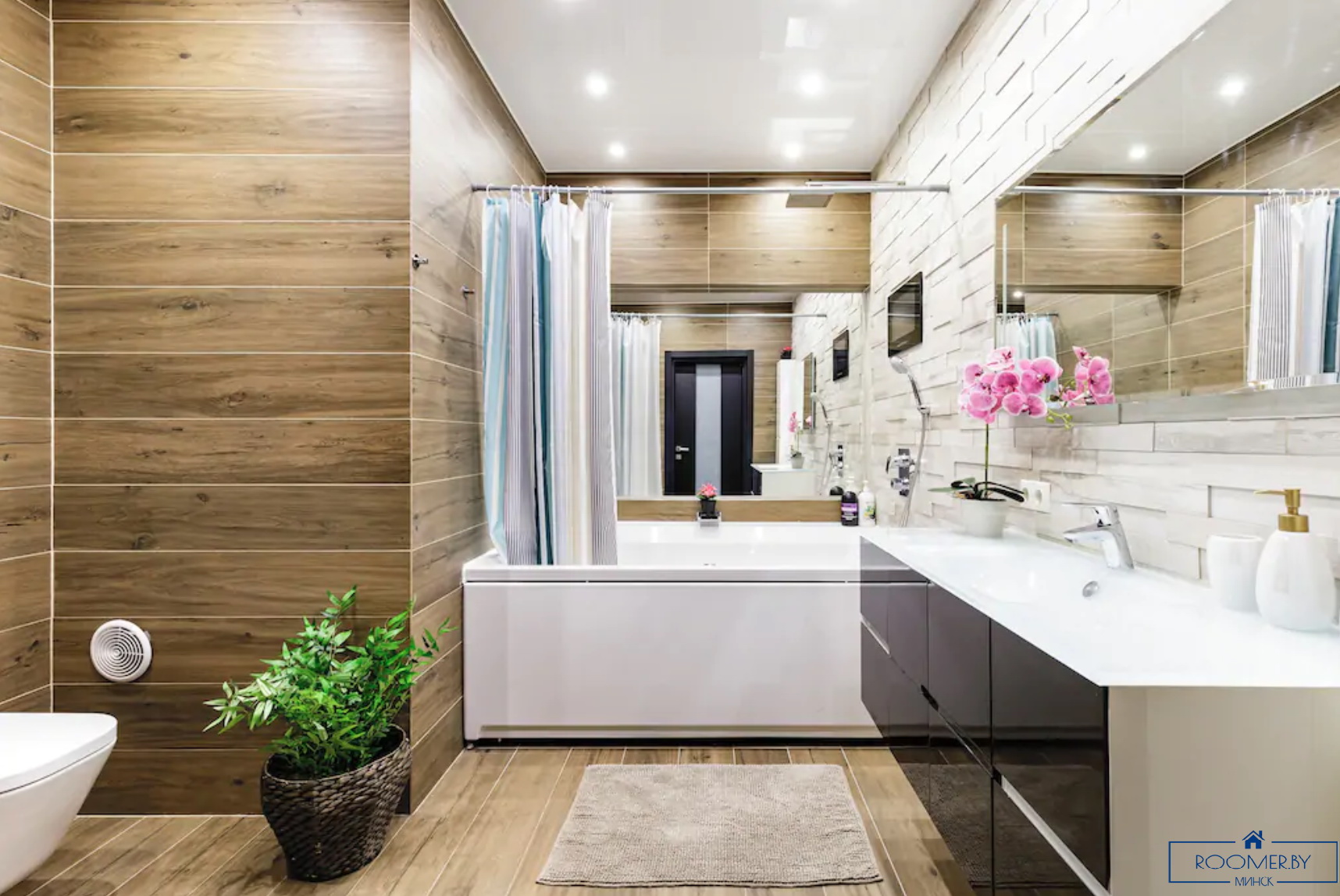 Пятикомнатная квартира на сутки Минск Ленинградская ванна